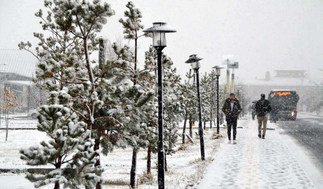 3 kent için sarı ve turuncu kodlu kar uyarısı