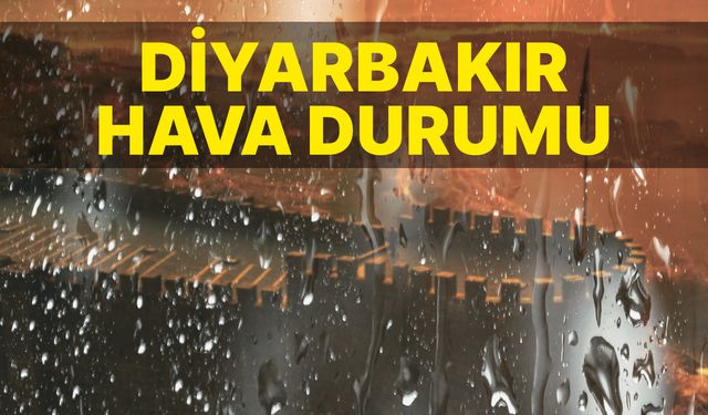 Diyarbakır'da bugün hava parçalı bulutlu olacak