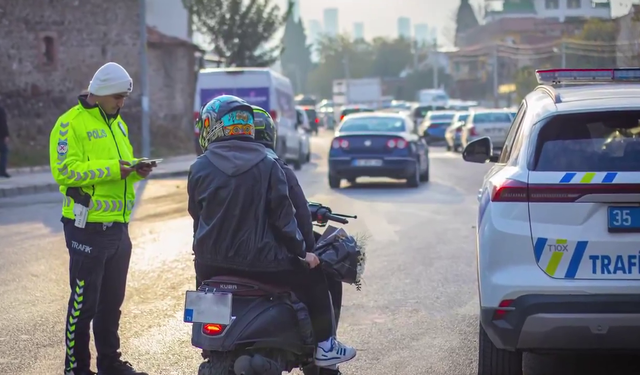 168 motosiklet sürücüsüne 3 milyon TL ceza