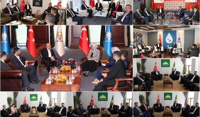 HÜDA PAR siyasi partilerle bayramlaştı
