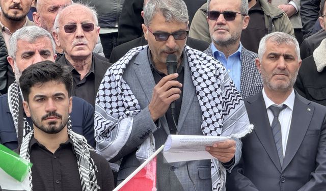 Siirt'te, Gazze'ye yönelik saldırılar protesto edildi