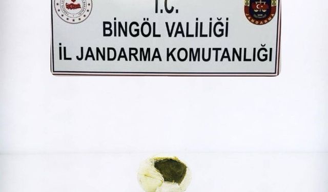 Bingöl’de operasyonda 454 gram esrar ele geçirildi