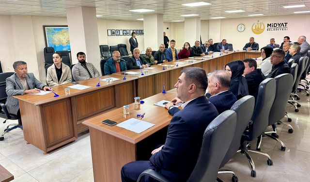Midyat Belediyesi nisan ayı meclis toplantısı yapıldı