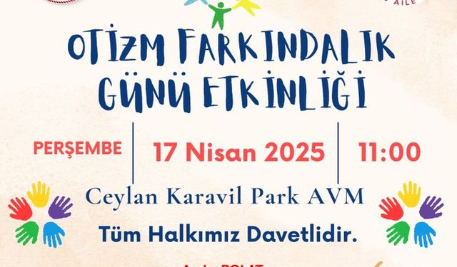Diyarbakır’da Otizm Farkındalık Günü Etkinliği düzenlenecek