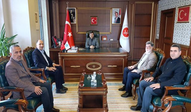HÜDA PAR İl Başkanlığı'ndan yeni müftüye "hayırlı olsun" ziyareti