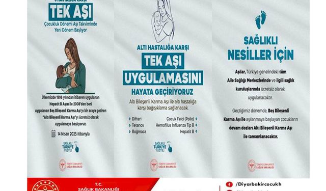 Diyarbakır'da "karma aşı"nın ilk uygulaması yapıldı