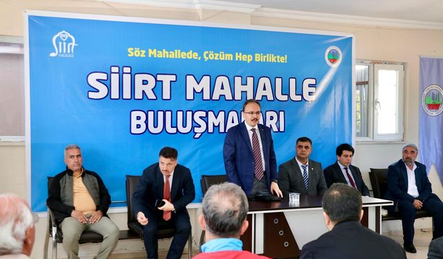 Siirt'te yeni dönem: Belediye, mahallelerde vatandaşla birebir buluşuyor