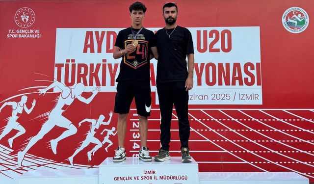 Gaziantepli lise öğrencisi atletizmde Türkiye şampiyonu oldu
