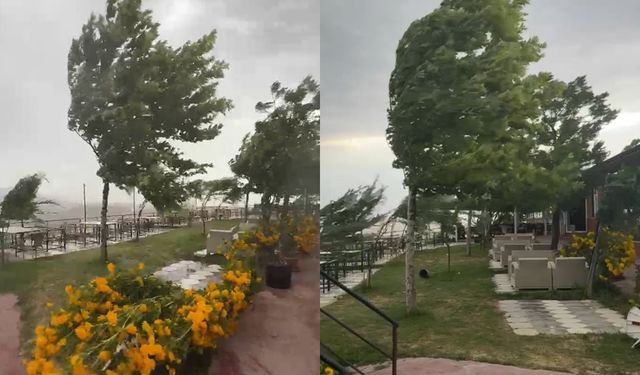 Elazığ’da fırtına ve yağış etkili oldu