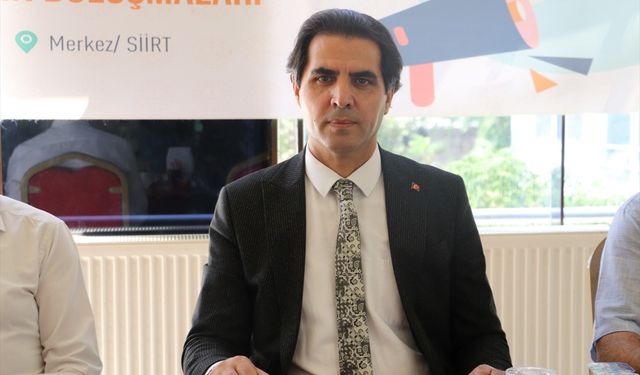 Siirt İl Milli Eğitim Müdürü Saz, kentte gazetecilerle bir araya geldi
