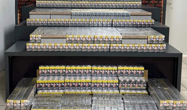 Batman'da kaçak 7 bin 200 paket sigara ele geçirildi