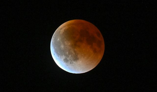 Kanlı ay tutulması görüntülendii