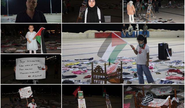 Genç aktivistlerden Sumud Filosuna moral desteği