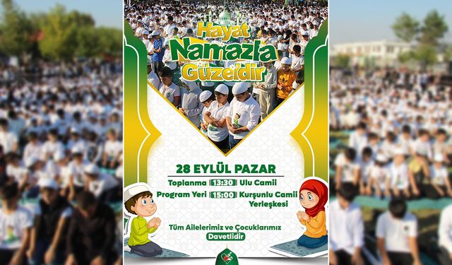 "Hayat Namazla Güzeldir" etkinliğinin finali pazar günü Diyarbakır'da gerçekleştirilecek