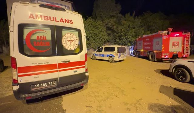 Muş'ta çıkan yangında yatalak kişi kurtarılamadı