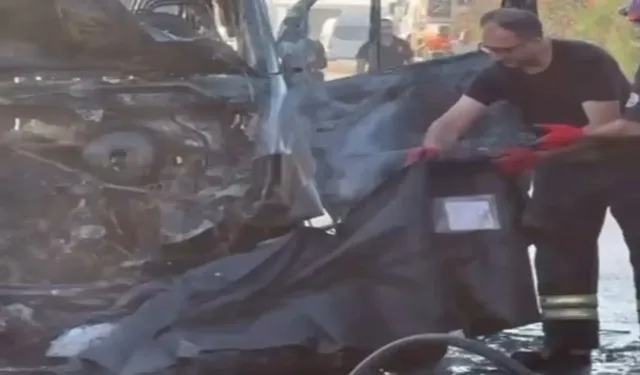 Acı olay: Motosiklet sürücüsü yanarak can verdi