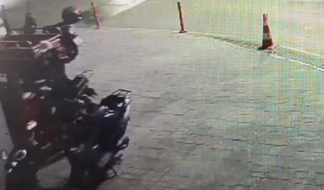 Adana'da hastane bahçesindeki motosikleti çalan kişi yakalandı