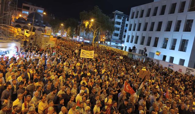 Adıyaman'da Filistin'e destek yürüyüşü düzenlendi