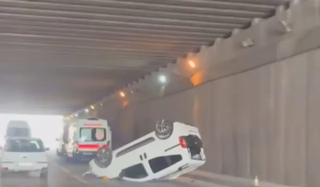 Alt geçitte zincirleme kaza: 1 ölü, 4 yaralı