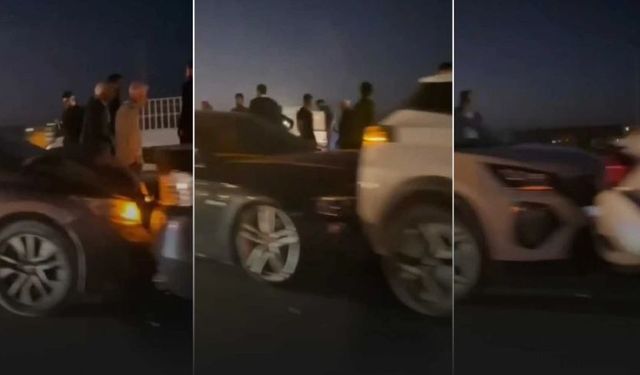 Diyarbakır'da 6 aracın karıştığı zincirleme kaza...