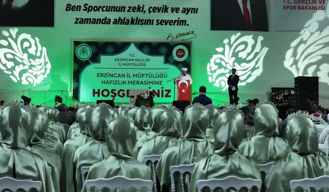 Erzincan'da 163 hafız için icazet töreni: Son 20 yılda 140 bin hafız yetişti