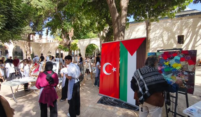 Şanlıurfa’da Gazze’ye destek amacıyla "Zulmü Fırçala" resim çalıştayı düzenlendi