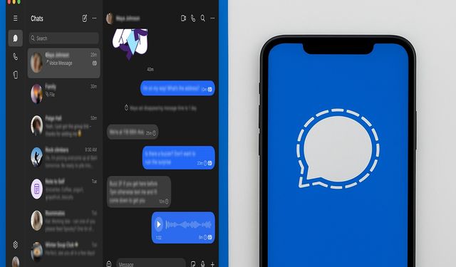 Signal mesajlaşma uygulamasında erişim sorunu