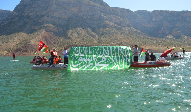 Siirt’te "Özgürlüğün Dalgaları" etkinliğiyle Sumud Filosu’na destek verildi
