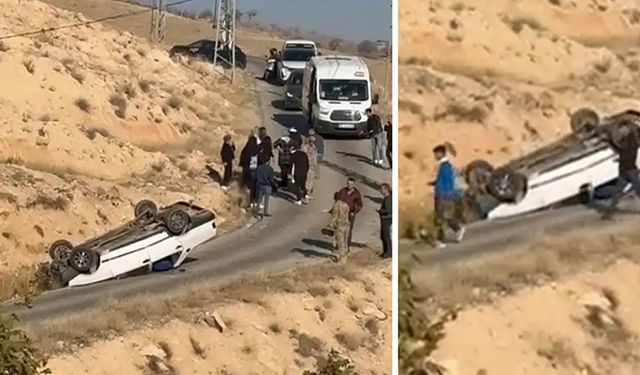Siirt’te kontrolden çıkan araç takla attı: 4 yaralı