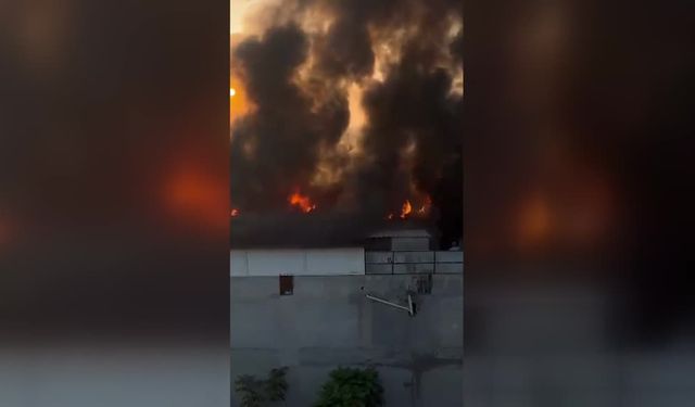 Adana’da tekstil atölyesinde yangın