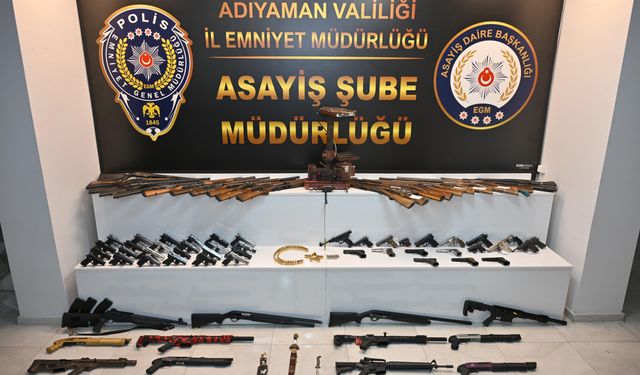 Adıyaman merkezli silah kaçakçılığı operasyonu: 28 gözaltı