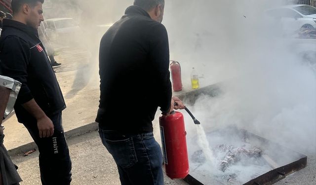 Batman'da tekstil işçilerine yangın eğitimi verildi