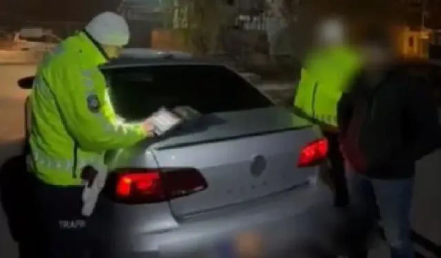 Ağrı’da öğrenci yurdu önünde drift yapan sürücü yakalandı