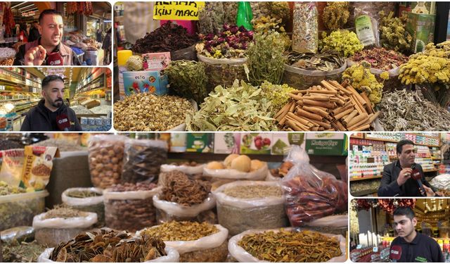 Diyarbakır'da kışın şifa arayanlar aktarlara koşuyor