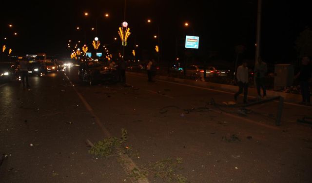 Batman'da zincirleme kaza: 5 yaralı; 2 büyükbaş hayvan telef oldu