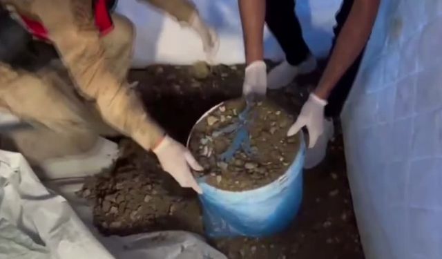 Hatay’da toprağa gömülü yasaklı madde bulundu: 1 tutuklama