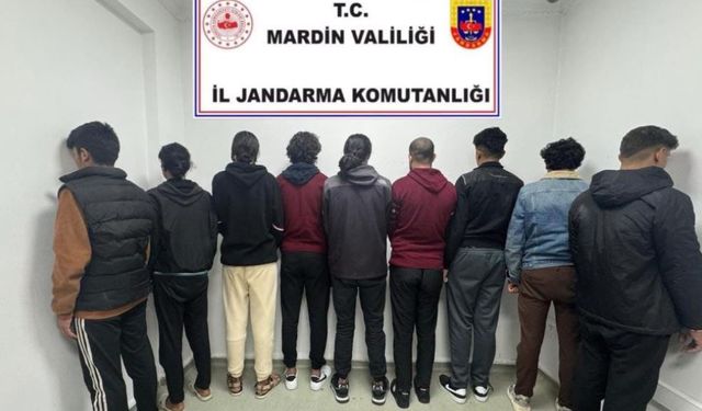 Mardin'de 9 göçmen yakalandı: 1 tutuklama