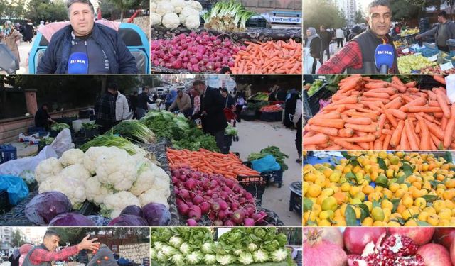 Mardin’de kışlık meyve ve sebzeler tezgâhlarda ama alım gücü düşük