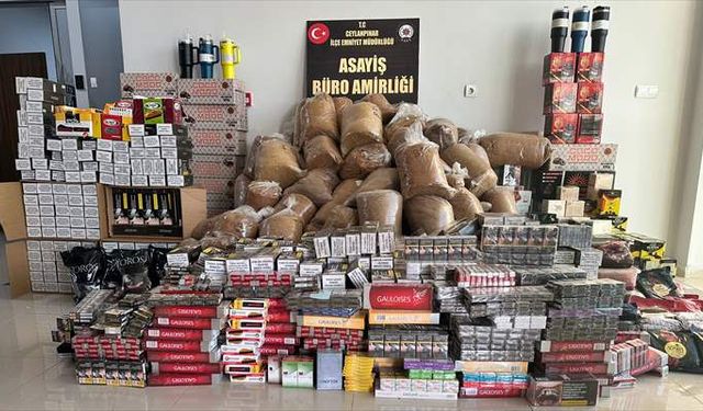 Şanlıurfa'da kaçakçılık operasyonu: Çok sayıda malzeme ele geçirildi