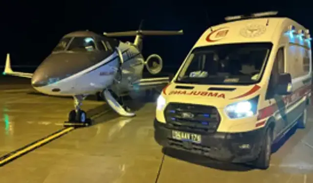 Van'da kalp hastası bebek ambulans uçakla İstanbul'a sevk edildi