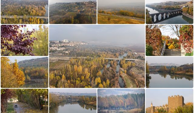 Diyarbakır’ın Hevsel Bahçeleri ve Dicle Vadisi sonbaharla renklendi