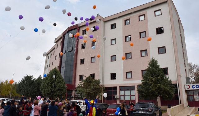 Diyarbakır'da hastanedeki miniklere moral etkinliği