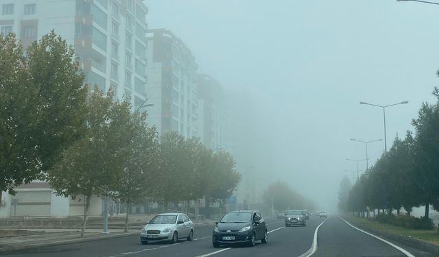 Diyarbakır yine sisli bir güne uyandı
