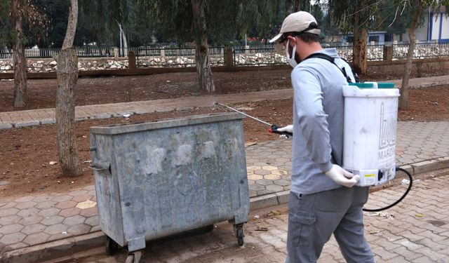 Mardin'de ilaçlama çalışmaları sürüyor