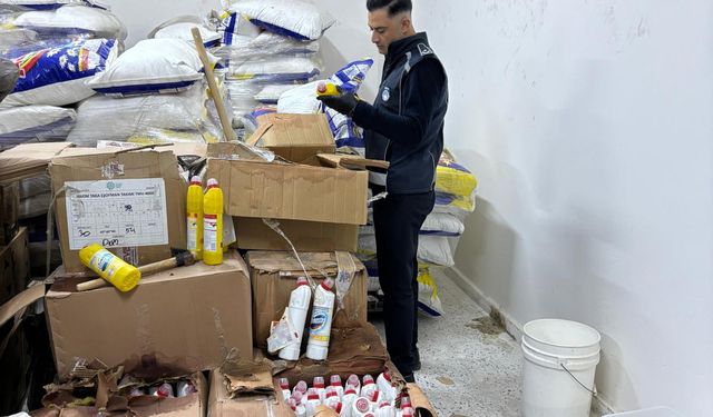 Şanlıurfa'da sahte deterjan üreten 2 depo mühürlendi