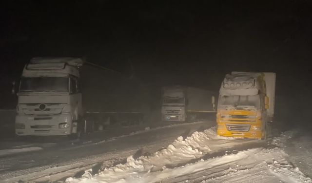 Ağrı’da kar ve tipi: Tendürek geçidinde araçlar mahsur kaldı