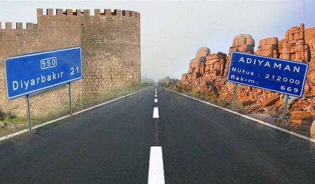 Diyarbakır-Adıyaman arası kaç kilometre?