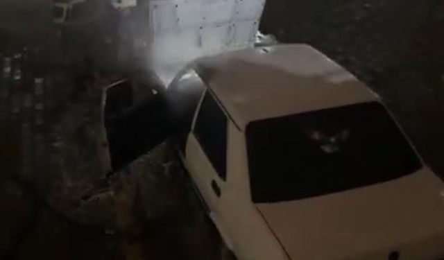 Batman'da seyir halindeki otomobilde yangın