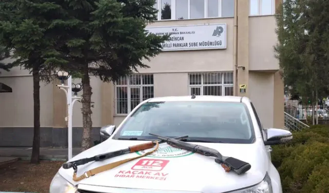 Erzincan’da yaban keçisi avına 975 bin lira ceza