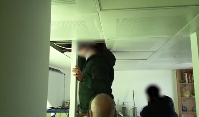 Firari hükümlü evrak dolabının arkasında yakalandı